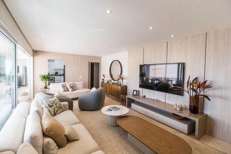 Sala  de apartamento para alugar com 3 quartos, 196m² em Empresarial 18 do Forte, Barueri