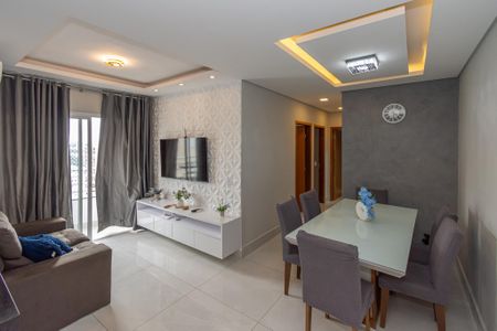 Sala de Estar/Jantar   de apartamento para alugar com 3 quartos, 75m² em Parque Gabriel, Hortolândia