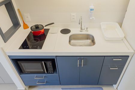 Studio para alugar com 25m², 1 quarto e sem vagaCozinha