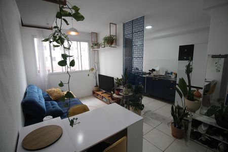 Sala de apartamento à venda com 2 quartos, 47m² em Jk, Contagem