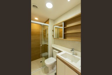 Studio para alugar com 30m², 1 quarto e sem vaga Studio para alugar com 30m², 1 quarto e sem vagaBanheiro