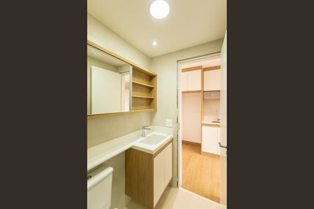 Studio para alugar com 30m², 1 quarto e sem vaga Studio para alugar com 30m², 1 quarto e sem vagaBanheiro