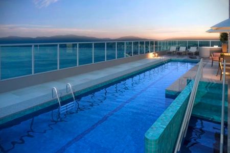 Área comum de apartamento para alugar com 1 quarto, 55m² em Ponta da Praia, Santos