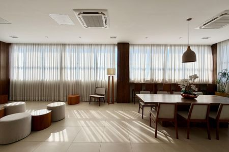 Área comum de apartamento para alugar com 1 quarto, 55m² em Ponta da Praia, Santos