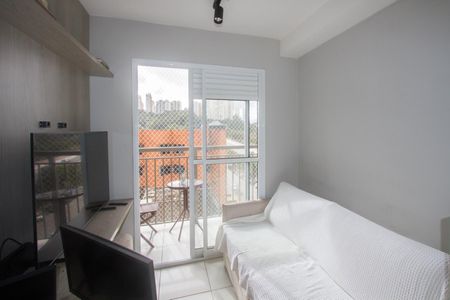 Sala de apartamento à venda com 1 quarto, 28m² em Jardim Caravelas, São Paulo