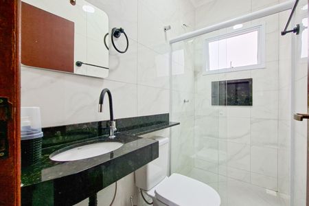 Casa de condomínio para alugar com 66m², 2 quartos e 1 vagaBanheiro Social