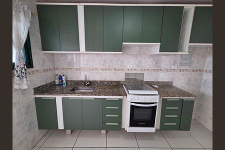 Cozinha de apartamento para alugar com 1 quarto, 54m² em Aviação, Praia Grande