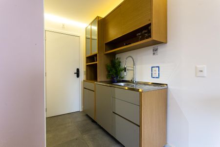 Studio para alugar com 24m², 1 quarto e sem vaga Studio para alugar com 24m², 1 quarto e sem vagaCozinha