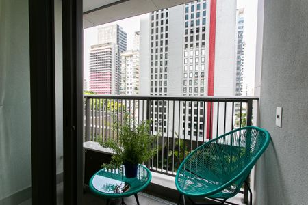 Studio para alugar com 25m², 1 quarto e sem vagaVaranda