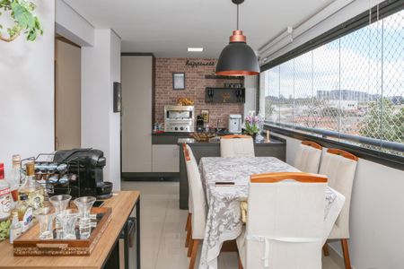 Varanda da Sala de apartamento à venda com 3 quartos, 91m² em Vila Anastácio, São Paulo