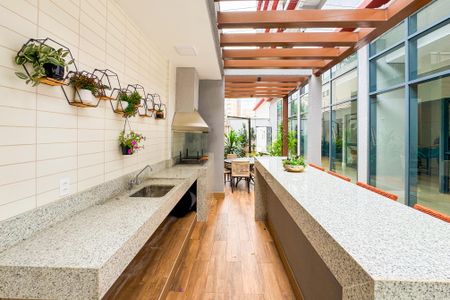 Studio à venda com 27m², 1 quarto e sem vagaChurrasqueira