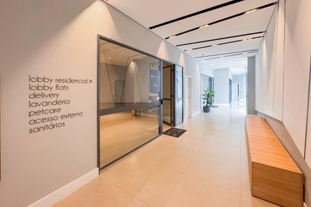 Studio à venda com 27m², 1 quarto e sem vagaHall social