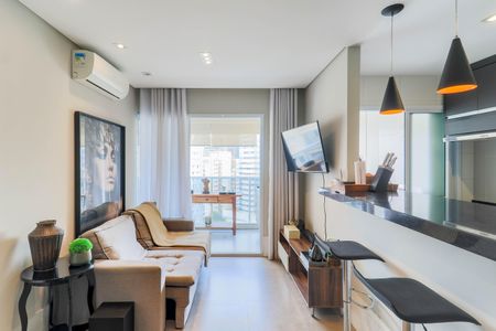 Sala de apartamento para alugar com 1 quarto, 55m² em Vila Gertrudes, São Paulo