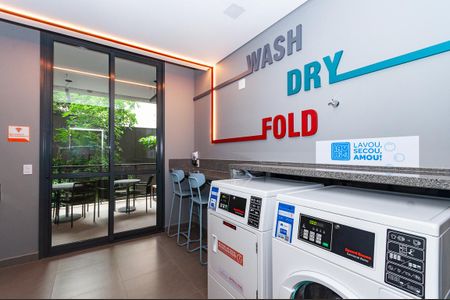 Studio à venda com 34m², 1 quarto e sem vagaÁrea Comum - Lavanderia