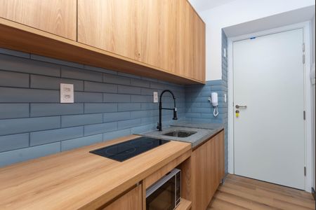 Studio à venda com 34m², 1 quarto e sem vagaCozinha 