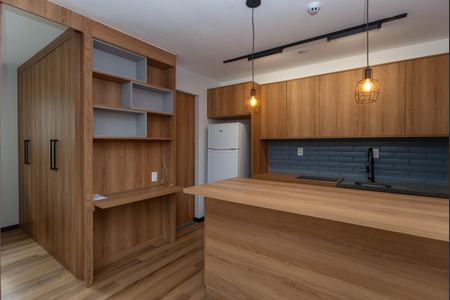 Studio à venda com 34m², 1 quarto e sem vagaCozinha 