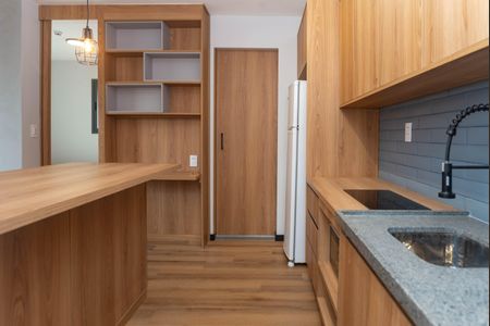 Studio à venda com 34m², 1 quarto e sem vagaCozinha 