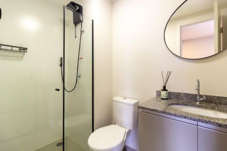 Studio para alugar com 31m², 1 quarto e sem vaga Studio para alugar com 31m², 1 quarto e sem vagaBanheiro
