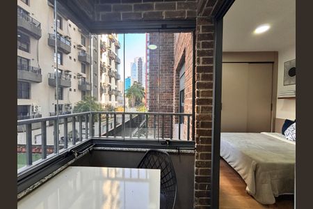 Studio para alugar com 25m², 1 quarto e sem vagaVaranda
