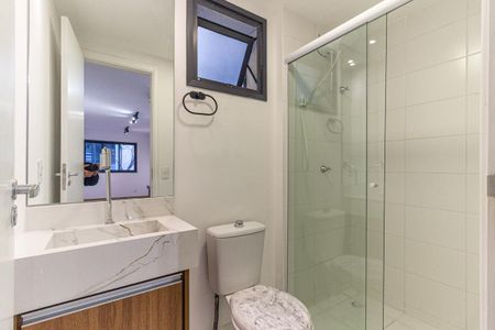 Studio para alugar com 26m², 1 quarto e sem vaga Studio para alugar com 26m², 1 quarto e sem vagaBanheiro
