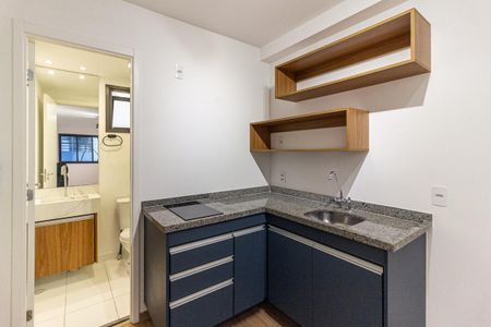 Cozinha de kitnet/studio à venda com 1 quarto, 26m² em Vila Buarque, São Paulo