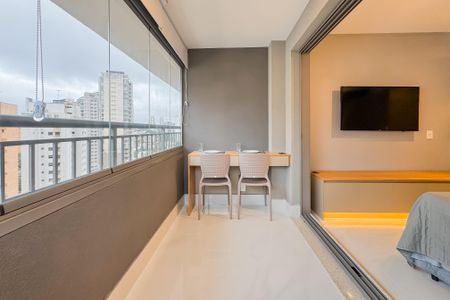 Studio para alugar com 29m², 1 quarto e sem vagaVaranda