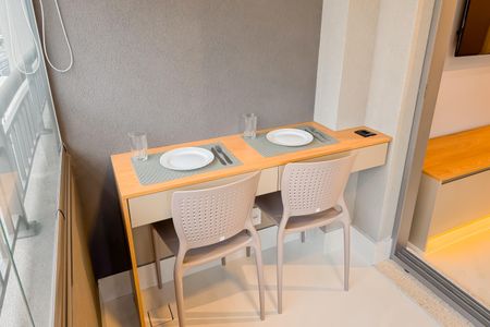 Studio para alugar com 29m², 1 quarto e sem vagaVaranda