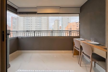 Studio para alugar com 29m², 1 quarto e sem vagaVaranda