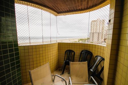 Varanda da Sala de apartamento para alugar com 3 quartos, 86m² em Guilhermina, Praia Grande