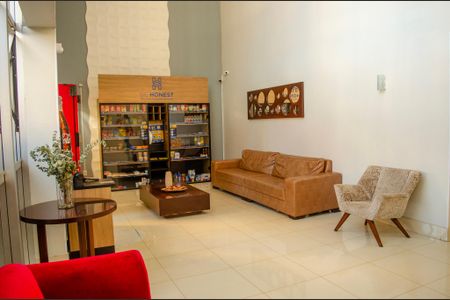 Apartamento para alugar com 36m², 1 quarto e 1 vagaHall social