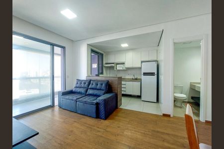 Sala de apartamento para alugar com 1 quarto, 53m² em Santo Amaro, São Paulo