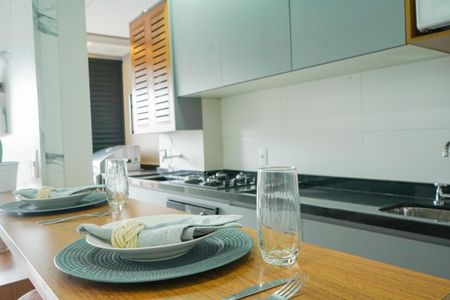 Studio à venda com 34m², 1 quarto e 1 vagaCozinha e Área de Serviço