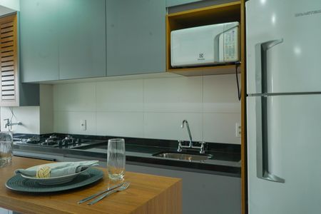 Studio à venda com 34m², 1 quarto e 1 vagaCozinha e Área de Serviço