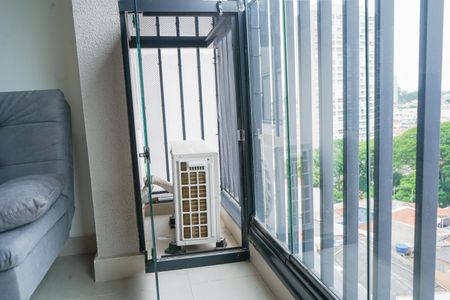 Varanda da Sala de kitnet/studio à venda com 1 quarto, 34m² em Vila Mafra, São Paulo
