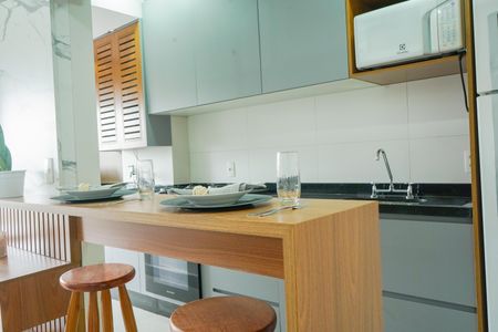 Studio à venda com 34m², 1 quarto e 1 vagaCozinha e Área de Serviço