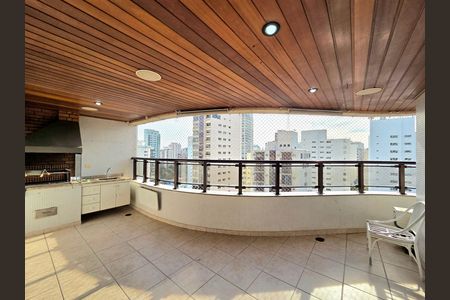 Varanda da Sala de apartamento à venda com 4 quartos, 228m² em Moema, São Paulo