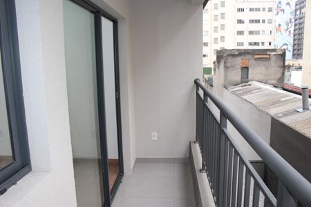 Varanda do Studio de kitnet/studio à venda com 1 quarto, 27m² em República, São Paulo