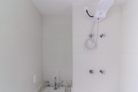 Banheiro Social de kitnet/studio à venda com 1 quarto, 23m² em Brooklin Paulista, São Paulo