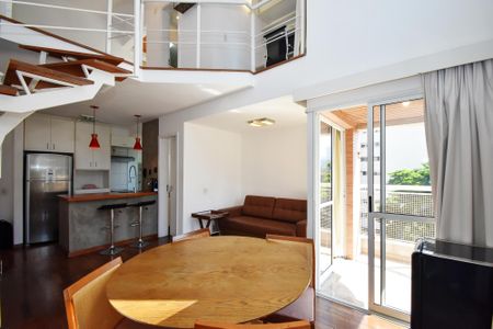 Apartamento para alugar com 63m², 1 quarto e 2 vagasSala