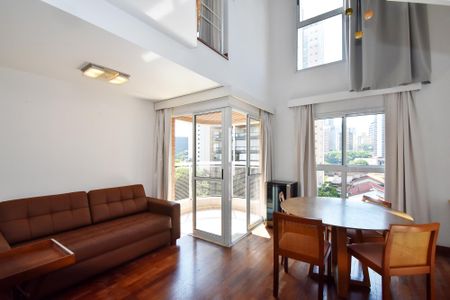 Apartamento para alugar com 63m², 1 quarto e 2 vagasSala