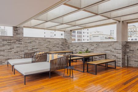 Apartamento para alugar com 38m², 1 quarto e 1 vagaChurrasqueira