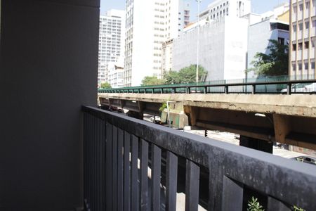 Varanda do Studio de kitnet/studio para alugar com 1 quarto, 22m² em Vila Buarque, São Paulo