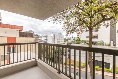 Varanda da Sala de apartamento à venda com 3 quartos, 107m² em Santo Antônio, Belo Horizonte