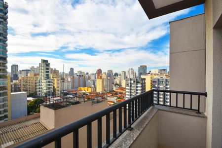 Varanda do studio de kitnet/studio para alugar com 1 quarto, 25m² em Pinheiros, São Paulo