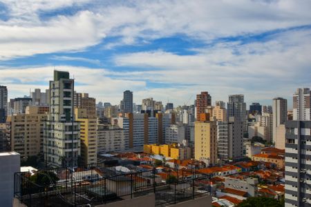 Studio para alugar com 25m², 1 quarto e sem vaga Studio para alugar com 25m², 1 quarto e sem vagaVista da varanda do studio