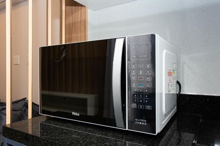 Studio à venda com 42m², 1 quarto e 1 vaga Studio à venda com 42m², 1 quarto e 1 vagaCozinha - Microondas