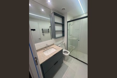 Studio para alugar com 25m², 1 quarto e sem vaga Studio para alugar com 25m², 1 quarto e sem vagaBanheiro