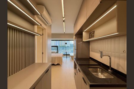 Studio para alugar com 26m², 1 quarto e sem vagaCozinha 
