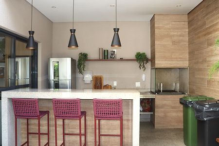 Studio à venda com 29m², 1 quarto e sem vagaChurrasqueira
