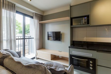 Sala de apartamento à venda com 1 quarto, 26m² em Vila Olímpia, São Paulo